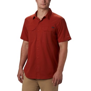Columbia Muške Košulje - Silver Ridge Lite Short Sleeve Crvene | WBHY-24386
